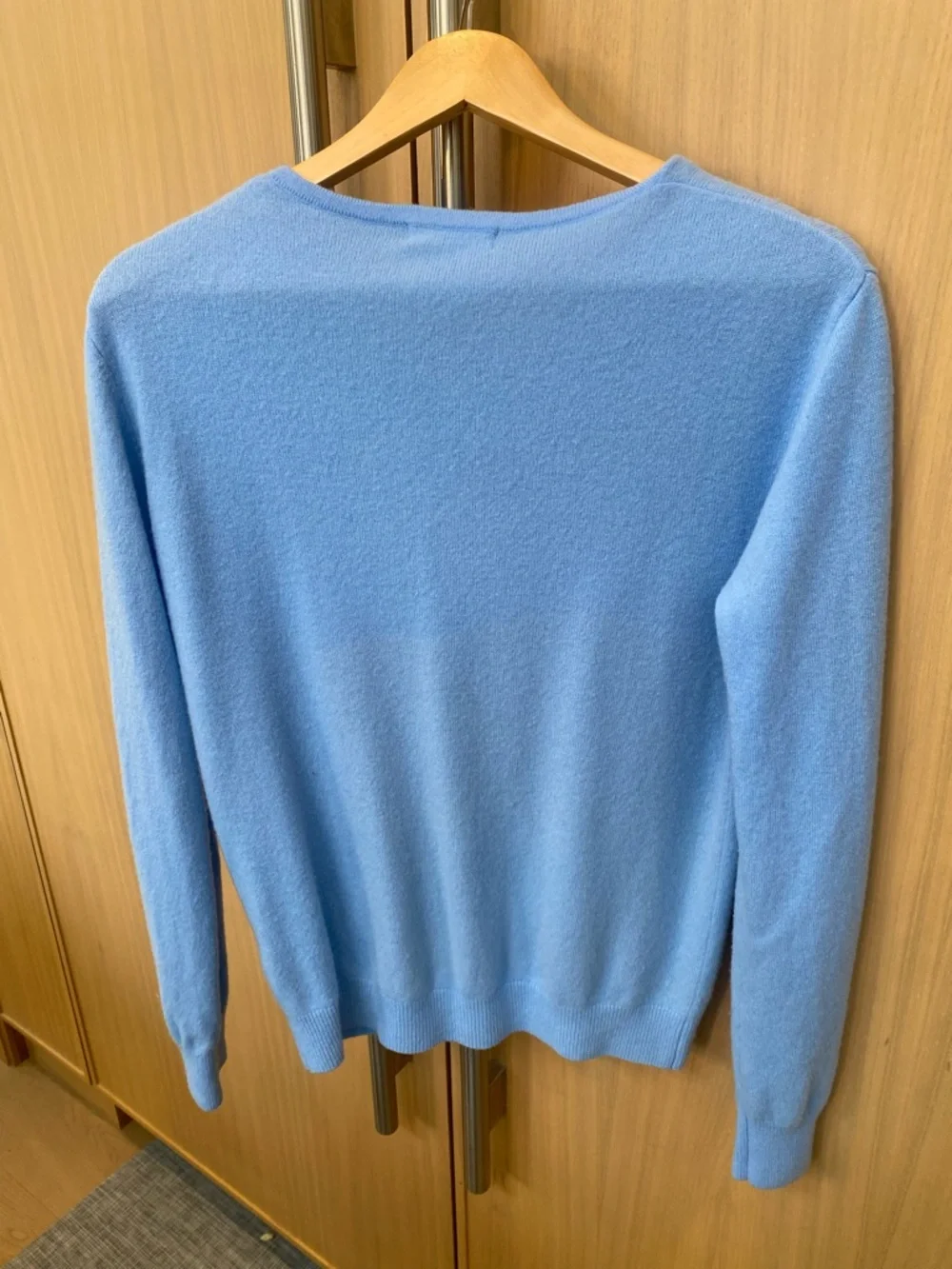 Sky Blue Button Front Cardigan - Picture 2 of 2